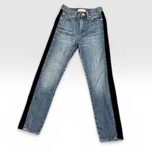 Madewell The Perfect Vintage Jean: Velvet Tux Stripe Edition